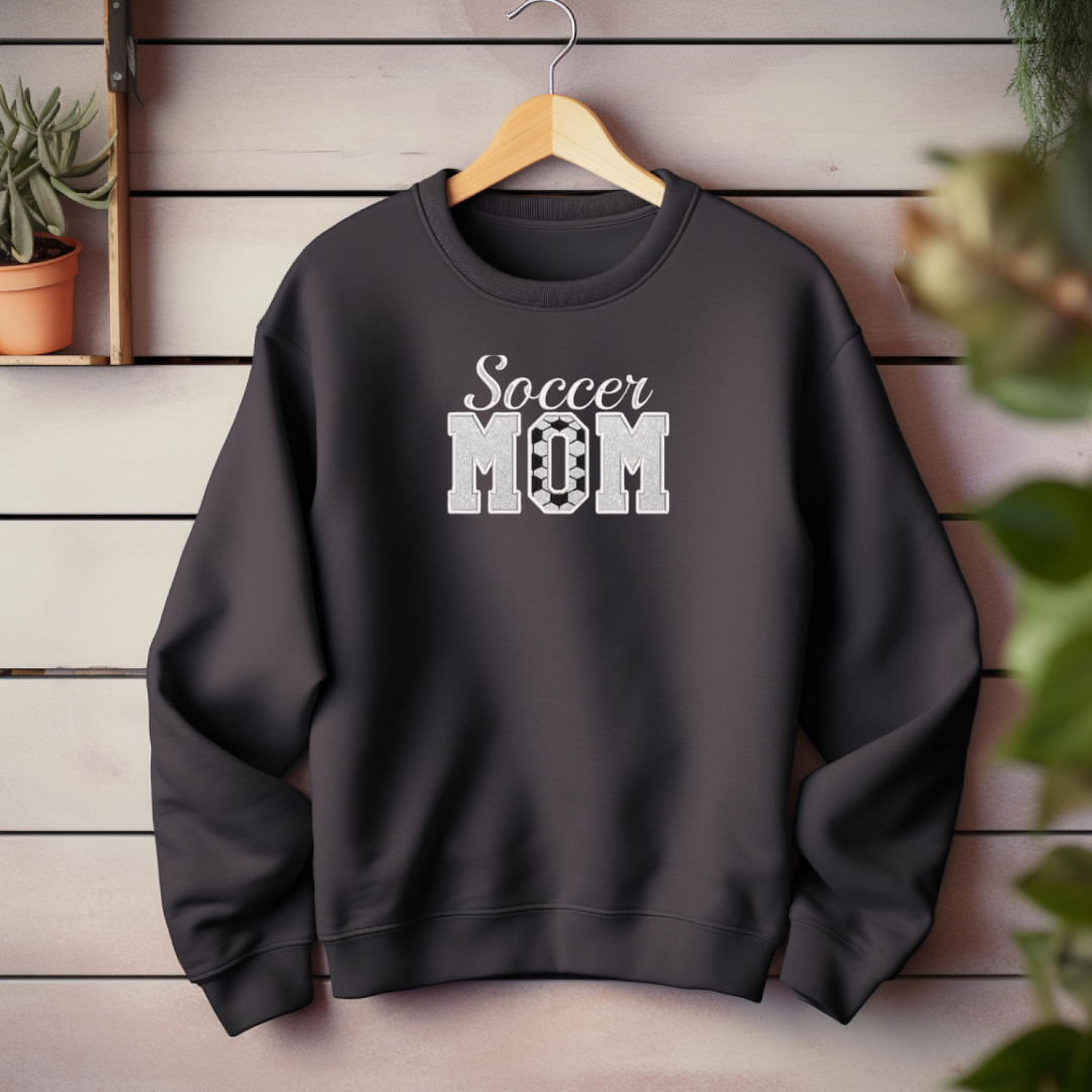 Embroidered Soccer Mom Crewneck