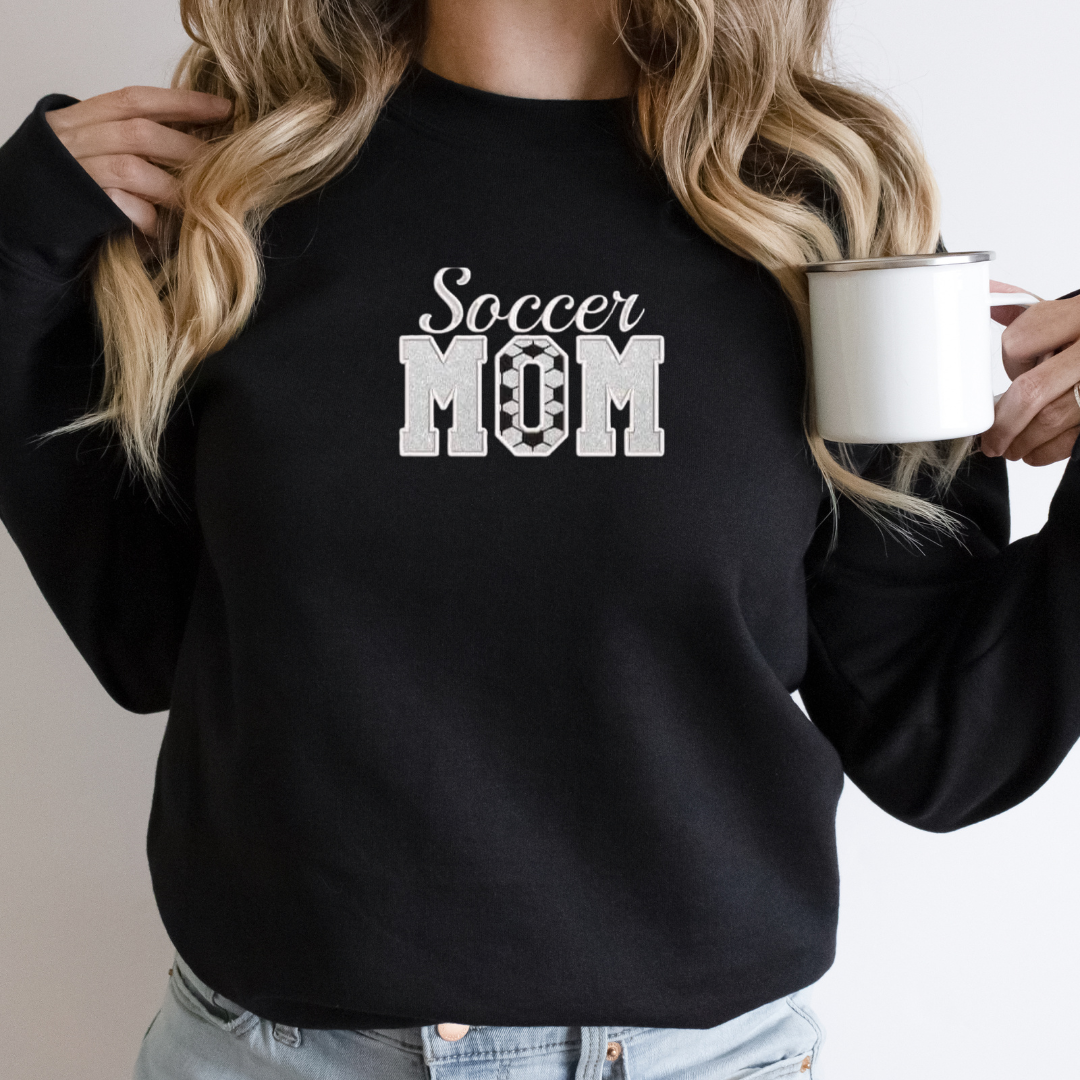 Embroidered Soccer Mom Crewneck