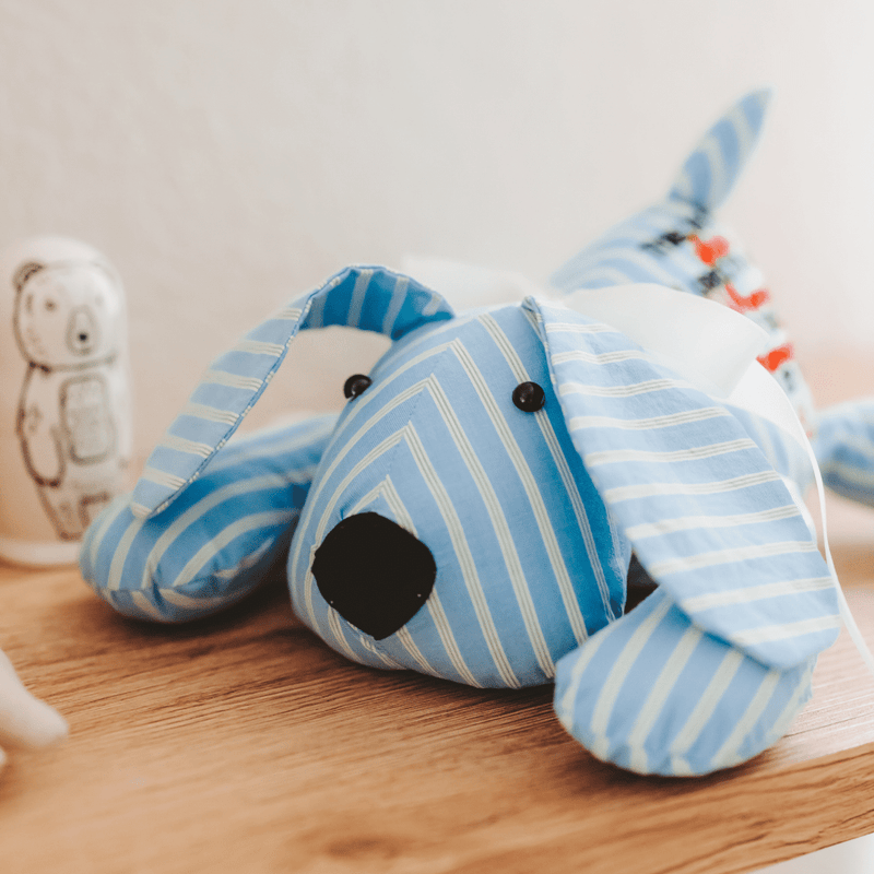 Custom Memory Dog. Made From Loved One's Clothing