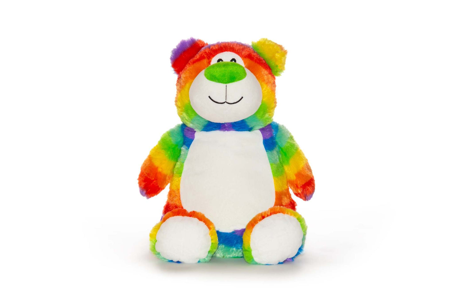 Keep your rainbow baby close to your heart with this soft and cuddly teddy bear. We will embroider the name of your choice on his belly. Can also include the embroi