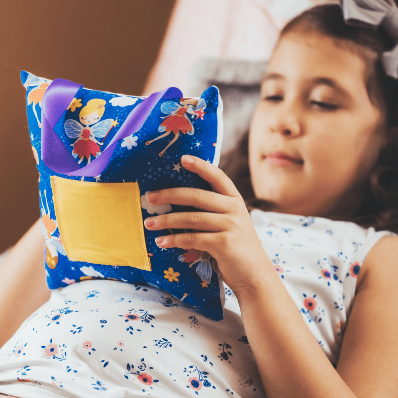 Make losing a tooth an even more magical experience. A tooth fairy pillow will add to the excitement of losing a tooth. This pillow features a beautiful machine embr
