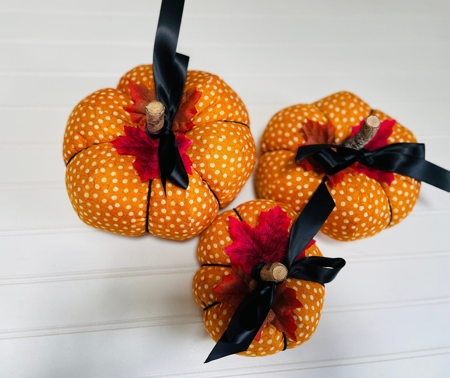 Add a touch of rustic farmhouse style to your living room or dining room with our large, medium and small pumpkins. These versatile fall decor accessories are sure t