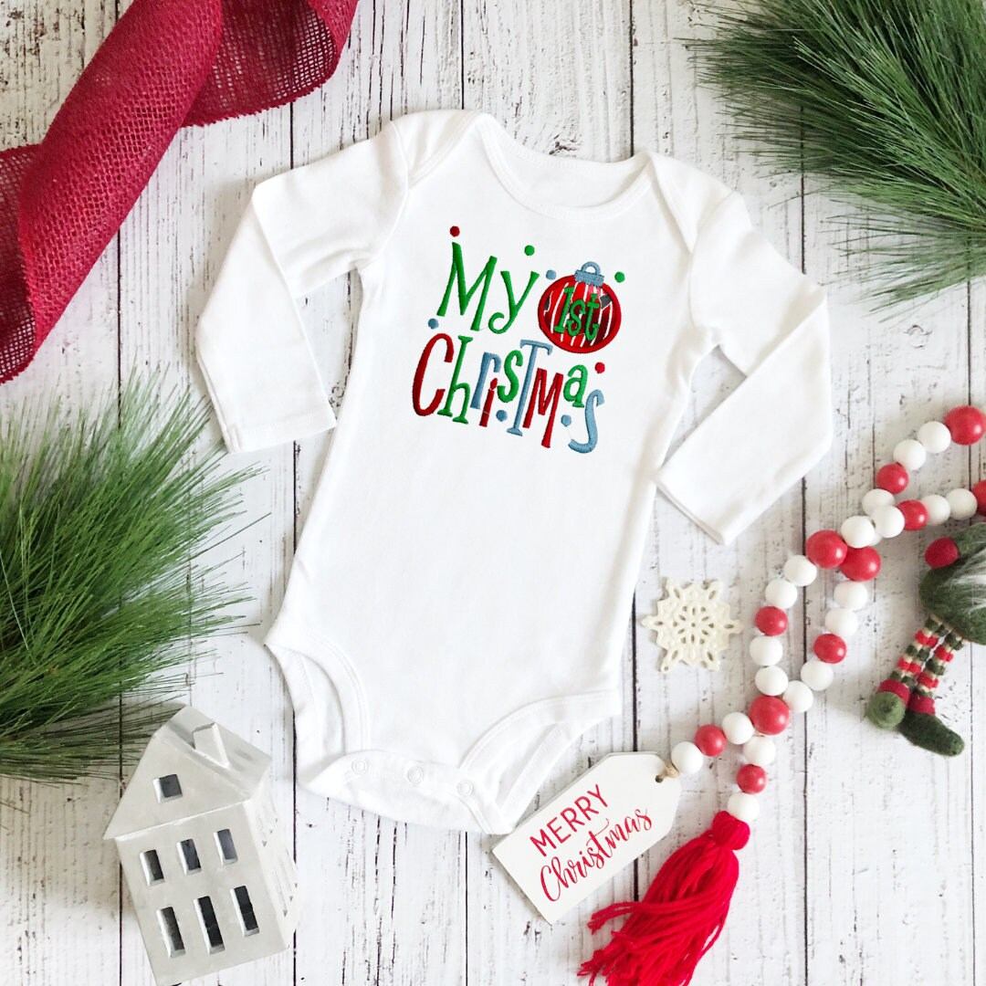 Baby's First Christmas Onesie® – Soft Cotton “My First Christmas