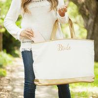 Creme Cabana Bridal Tote