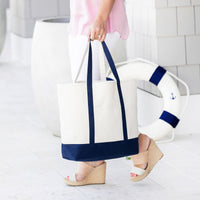 Navy Everyday Canvas Tote Bag