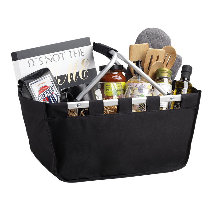 Black Personalized Market Tote
