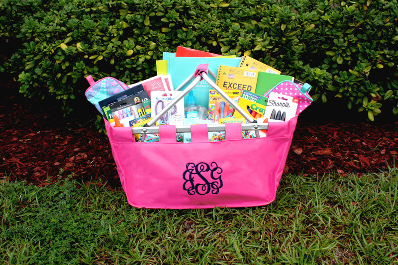 Hot Pink Personalized Market Tote