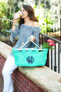 Mint Personalized Market Tote