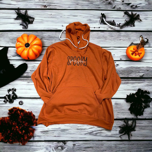 Spooky Season Hoodie | Halloween Embroidered Sweatshirt | Unisex Bella Canvas Fall Hoodie