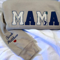 Custom Embroidered Mama Sweatshirt