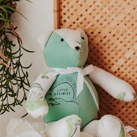 Memory Bear – Custom Stuffed Animal from Baby Clothes