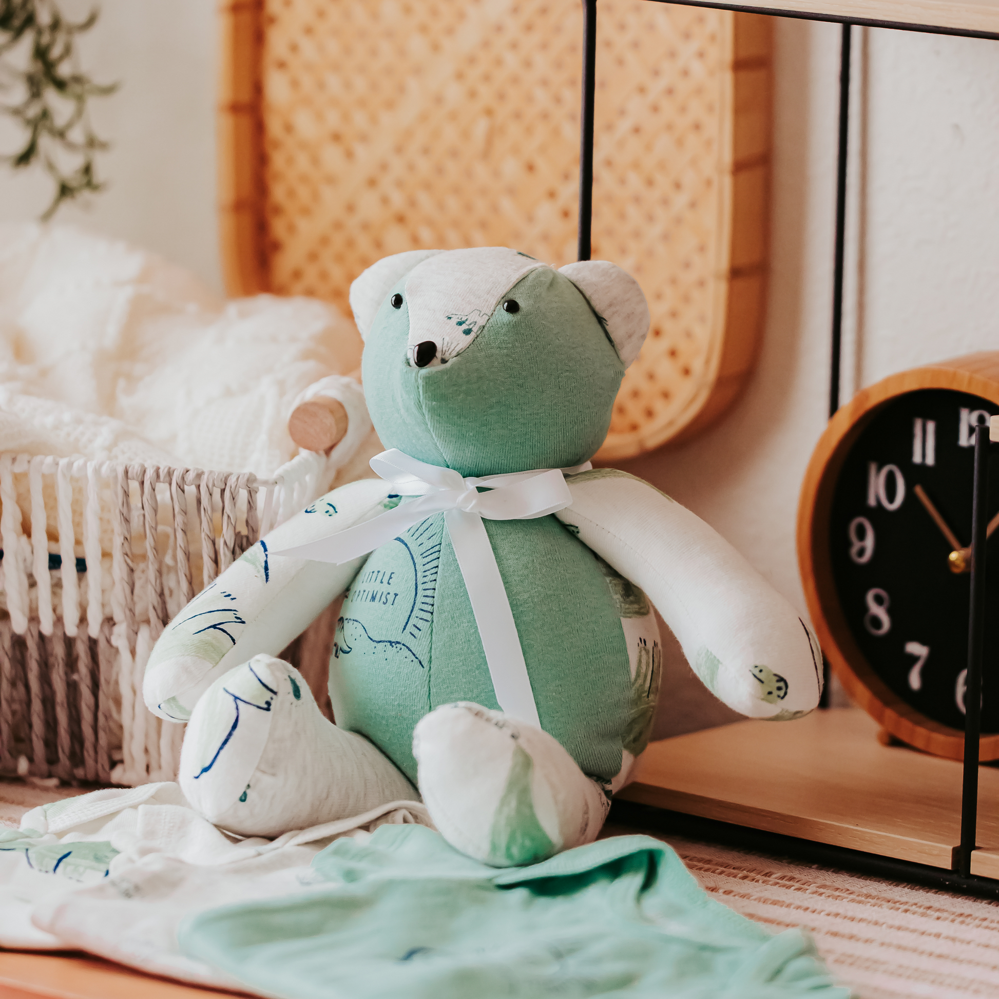 Memory Bear – Custom Keepsake from Baby Clothes or Onesies