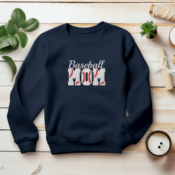 Baseball Mom Crewneck Sweatshirt