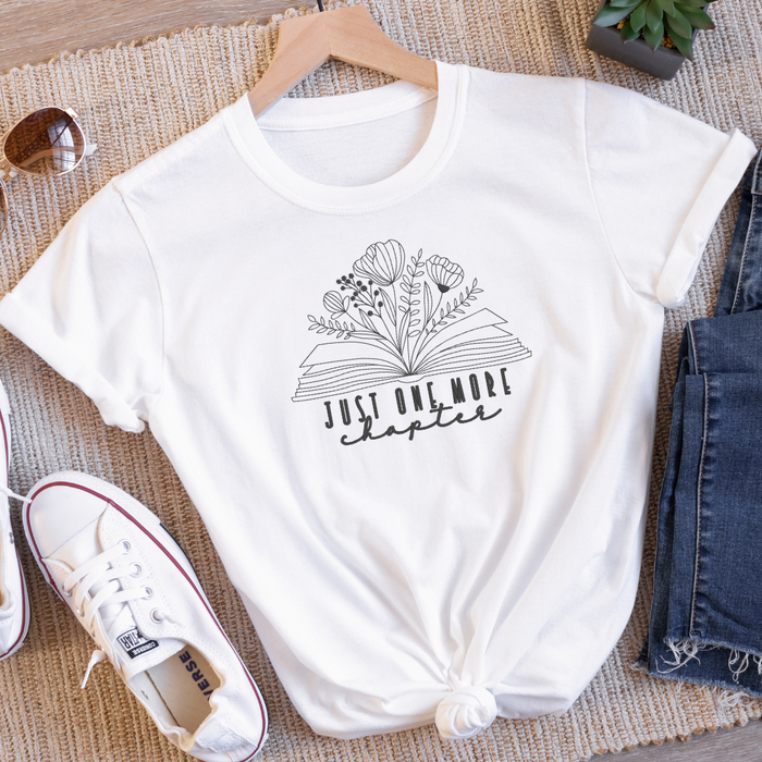 "Just One More Chapter" T-Shirt for Book Lovers
