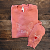 Custom Embroidered Dog Ear Sweatshirt