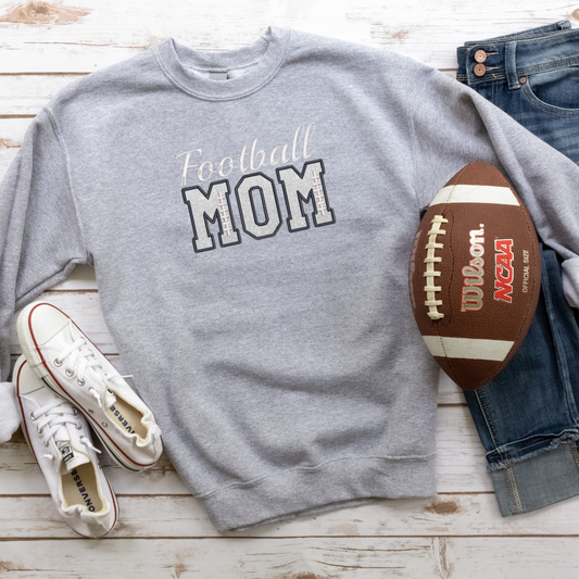 Custom Football Mom Sweatshirt | Name on Sleeve | S–3XL