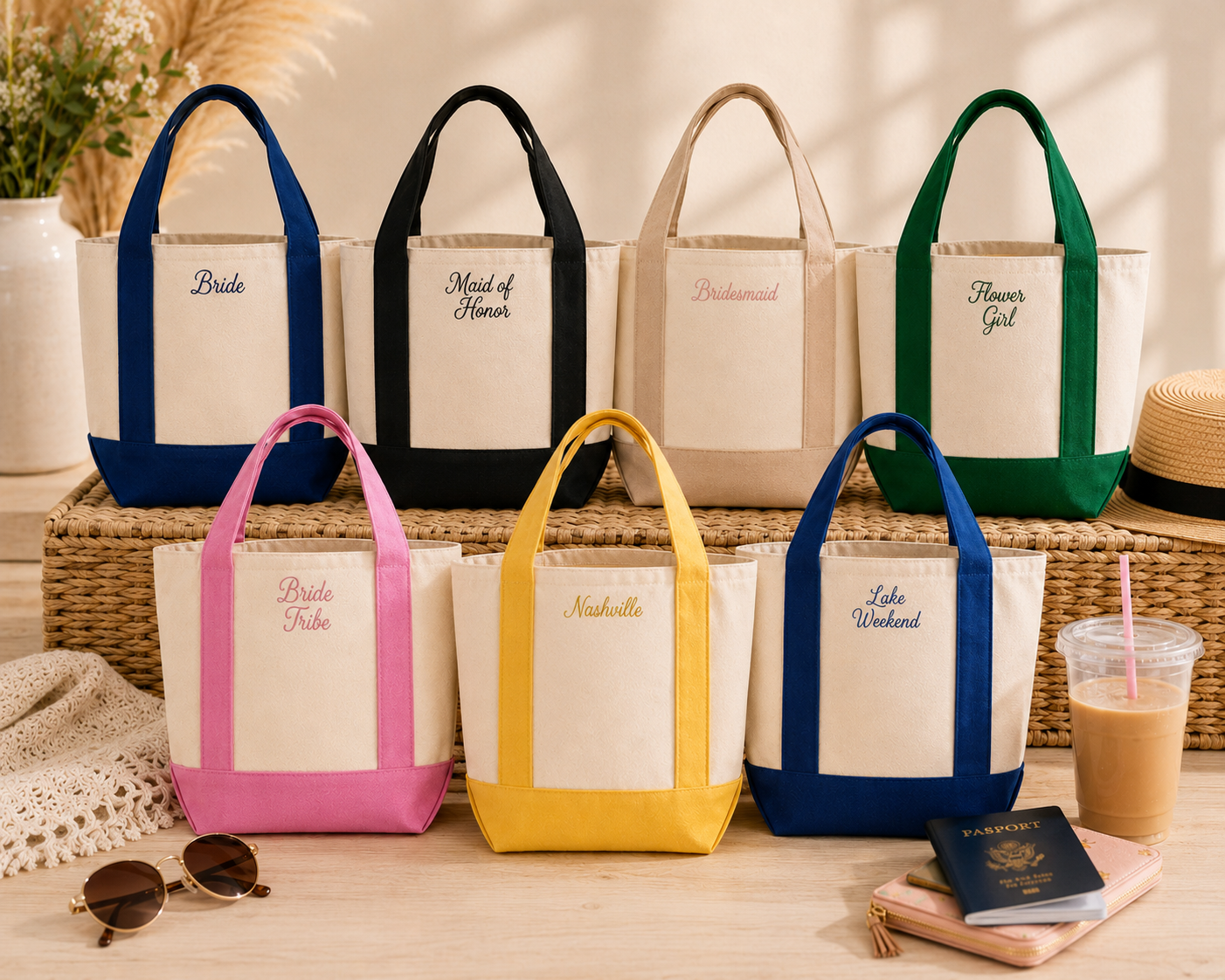 Personalized Bridal Party Tote Bag
