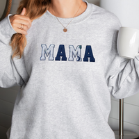 Custom Embroidered Mama Sweatshirt