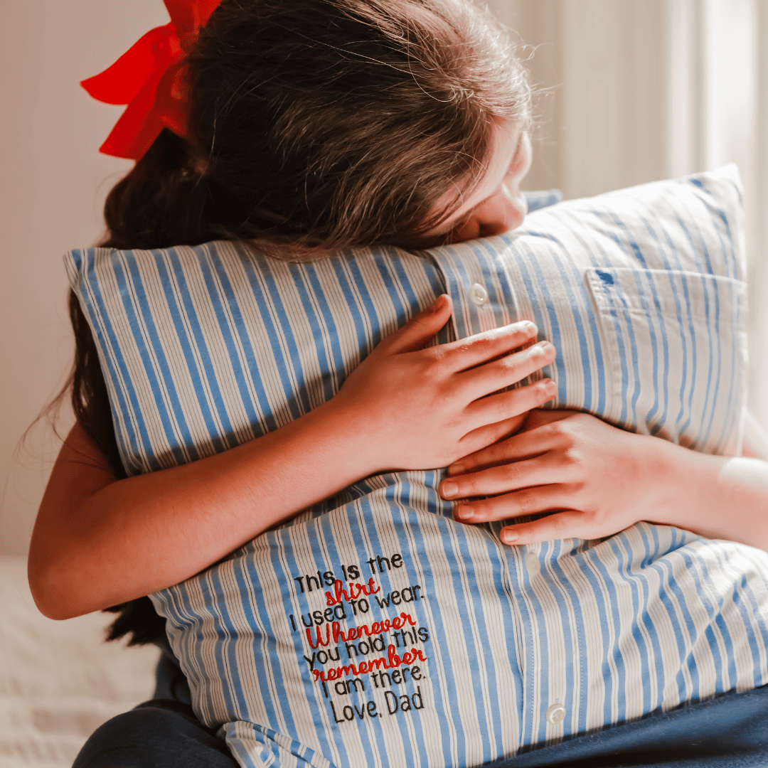 Pillow made from dad's shirt hot sale