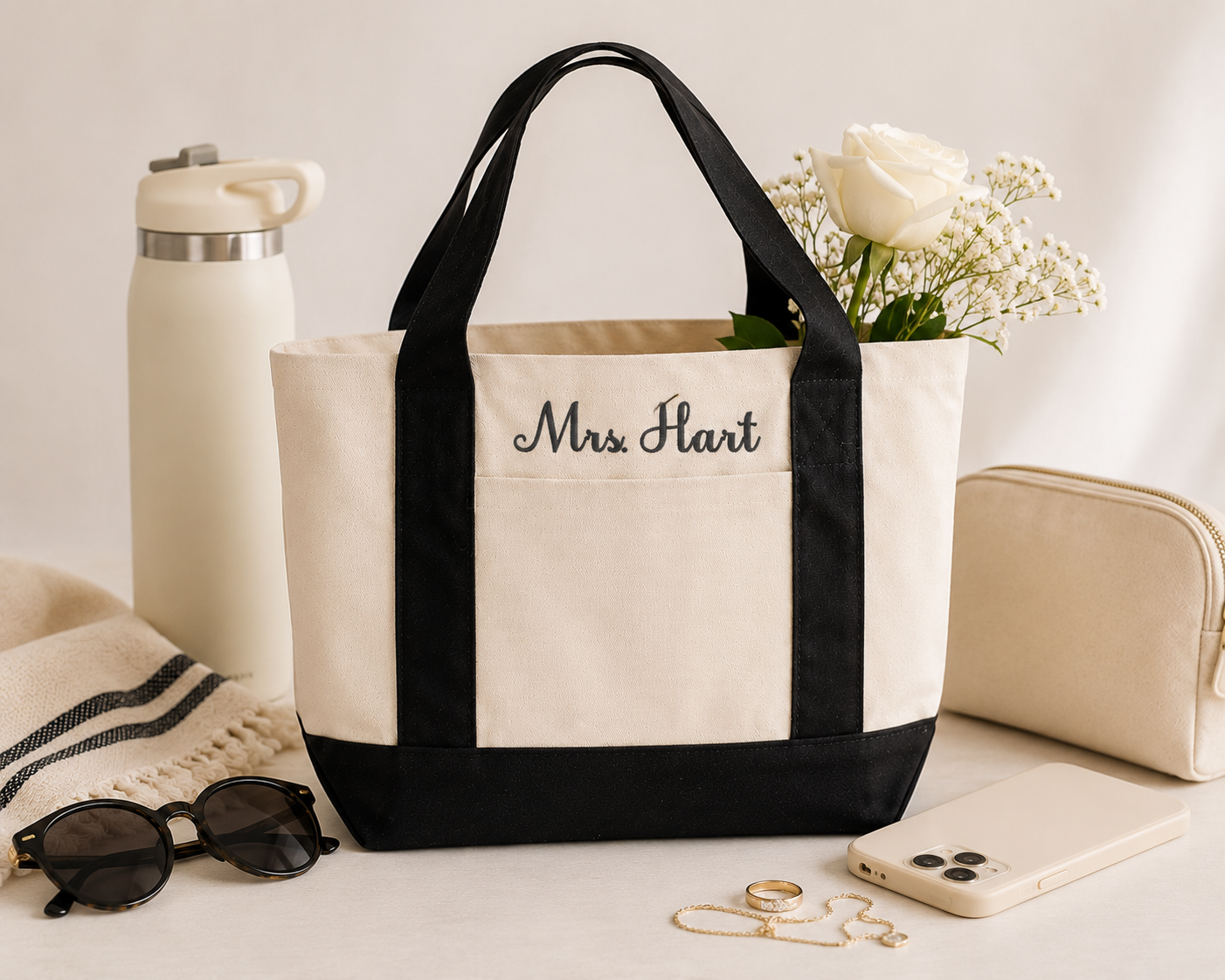 Personalized Bridal Party Tote Bag