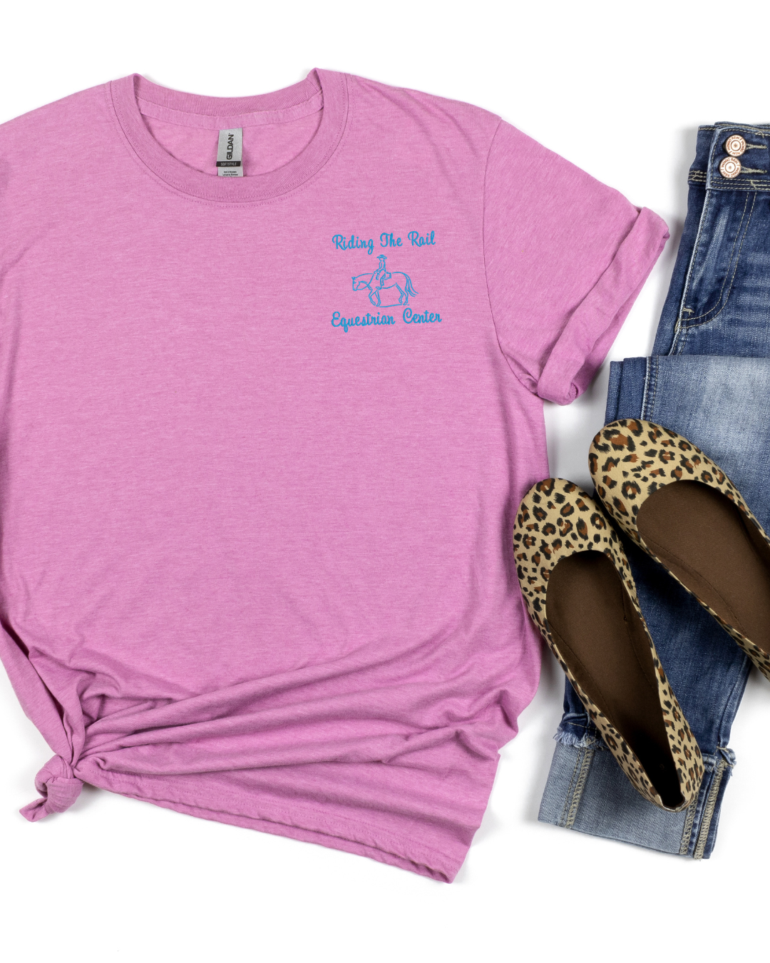 Adult Riding the Rails Embroidered T-Shirt
