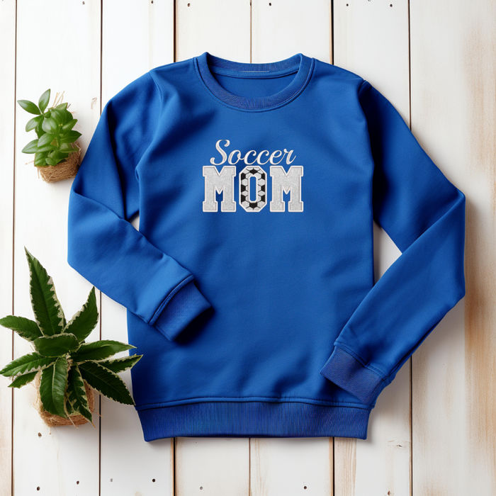 Embroidered Soccer Mom Crewneck