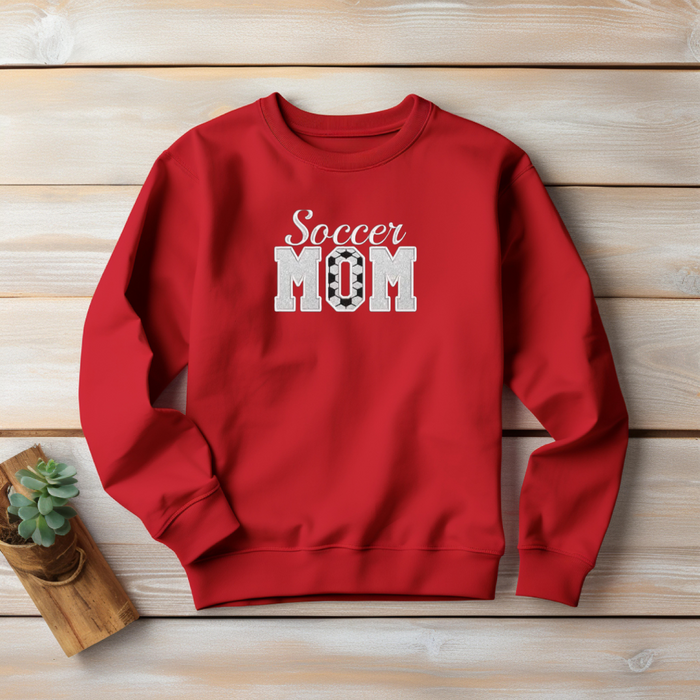 Embroidered Soccer Mom Crewneck