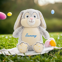
Embrace the spirit of Easter with our charming Personalized Yellow Embroidered Easter Bunny! Standing tall at 18 inches, this cuddly companion is a delightful addit