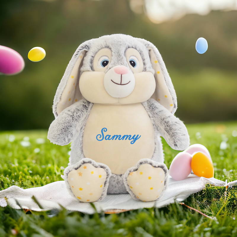 
Embrace the spirit of Easter with our charming Personalized Yellow Embroidered Easter Bunny! Standing tall at 18 inches, this cuddly companion is a delightful addit