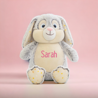
Embrace the spirit of Easter with our charming Personalized Yellow Embroidered Easter Bunny! Standing tall at 18 inches, this cuddly companion is a delightful addit