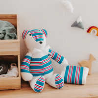 Introducing our handmade memory bears, crafted with love and care from your baby's blanket! Our custom memory bears are a beautiful and unique way to cherish your li