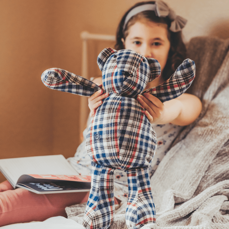 Custom Memory Bear Made From Loved Ones Clothing Sewing From The Hart