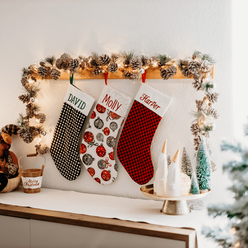 





These Christmas stockings are the perfect addition to your holiday decor. Made from high-quality quilting cotton, they are both durable and stylish. The option