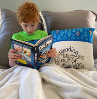 Rocket Book Pillow - Reading Pillow - pocket pillow - Gift for Child
