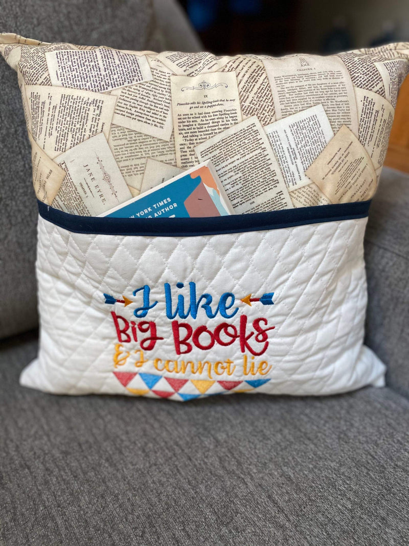 
This comfy pillow is the perfect gift for your book loving friend or yourself! Featuring an embroidered design that is sure to make any reader smile, you can use th