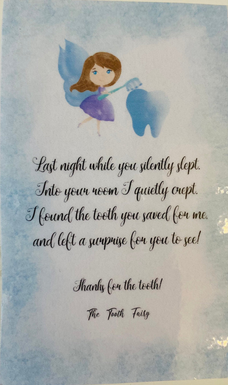 Tooth Fairy Pillow -Personalized - Tooth Pillow for Door - Gift For Girl- Gift for Boy