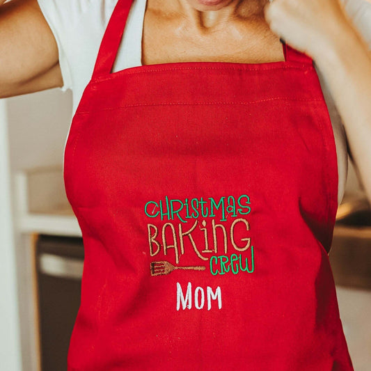  Product Details
The red Christmas baking apron for adults is the perfect accessory for all your holiday baking needs. The apron features an embroidered design that 