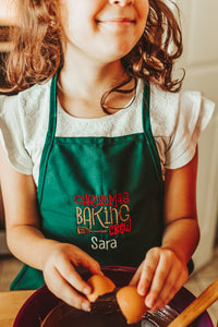 Christmas Apron For Kids, Christmas Cookie Apron, Christmas Apron, Holiday Apron, Gift For Kids