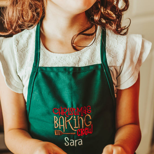 Christmas Apron For Kids, Christmas Cookie Apron, Christmas Apron, Holiday Apron, Gift For Kids