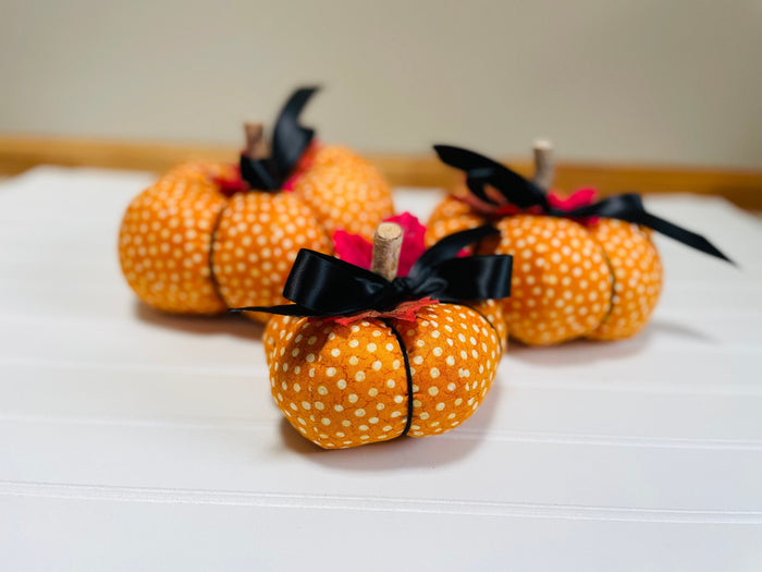 Fabric Pumpkin, Pumpkin Decor, Fall Pumpkin Decor, Autumn Decor, Farm House Decor, Set Of 3 Pumpkins, House Warming Gift