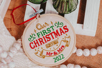 Our First Christmas Ornament, Our First Christmas, Couple Gift, Gift For Couple