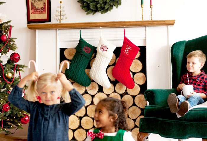 These beautiful Christmas stockings are sure to be a treasured item in your family's collection. Each stocking is personalized with a name, making it completely uniq