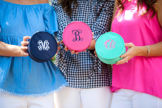 Jewelry Case, Travel Jewelry Case, Personalized Jewelry Case, Embroidered Jewelry Case, Daughter Gift, Best Friend Gift
