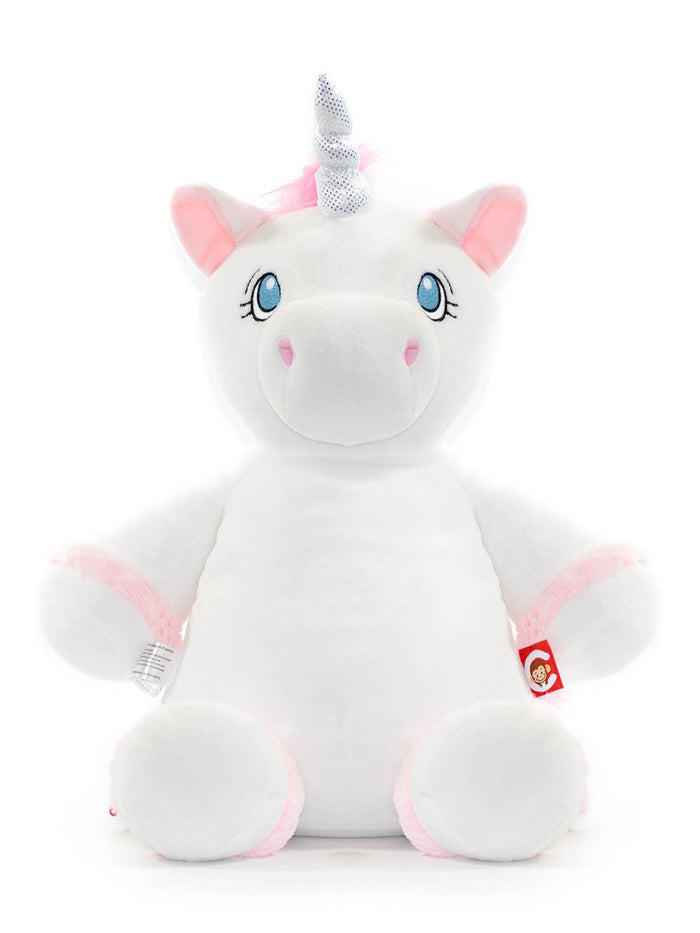 Unicorn Stuffed Animal, Unicorn Plush, Embroidered Unicorn, Girl Birthday Gift, Baby Shower Gift