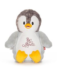 Love is in the air! Surprise your special someone with a cute penguin for Valentine's Day. This 18 inch tall Gray Penguin is soft, plush and ready to show how much y