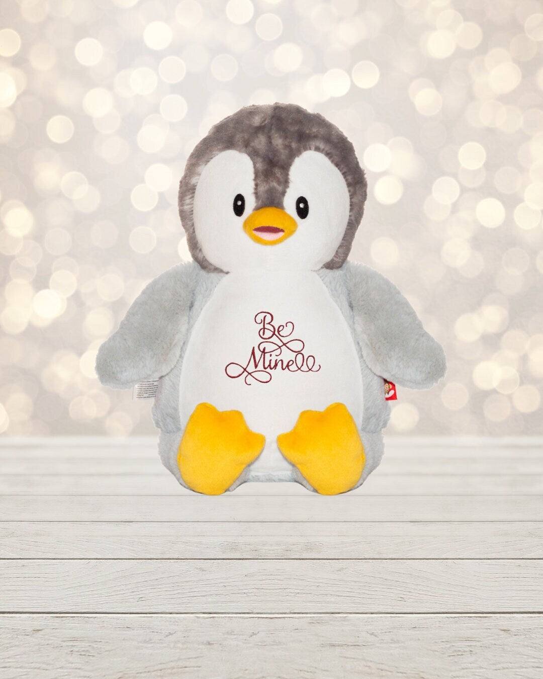 Love is in the air! Surprise your special someone with a cute penguin for Valentine's Day. This 18 inch tall Gray Penguin is soft, plush and ready to show how much y