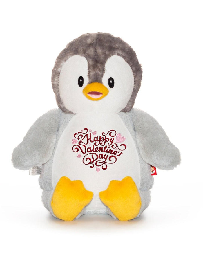 Love is in the air! Surprise your special someone with a cute penguin for Valentine's Day. This 18 inch tall Gray Penguin is soft, plush and ready to show how much y