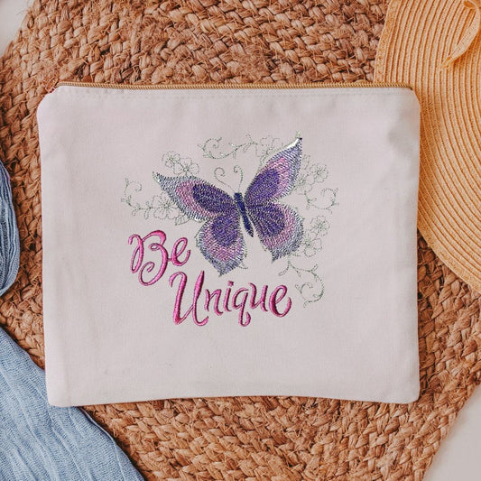  










The white canvas cosmetic bag is a stylish and practical accessory for women and girls on the go. Measuring 10.5 inches by 8 inches by 1 inch, it offers 