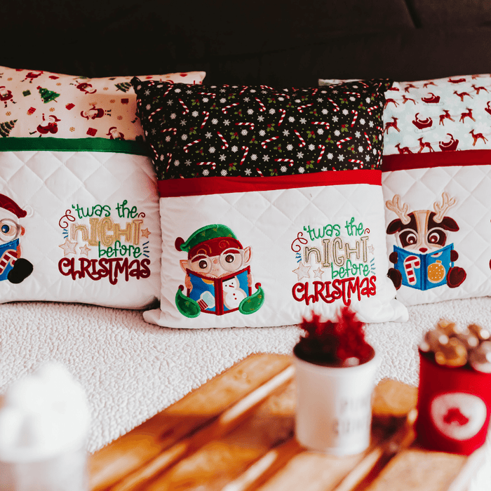 If you're looking for a cozy and festive way to enjoy your Christmas story time, look no further! Our Christmas book pillow is the perfect addition to your holiday d